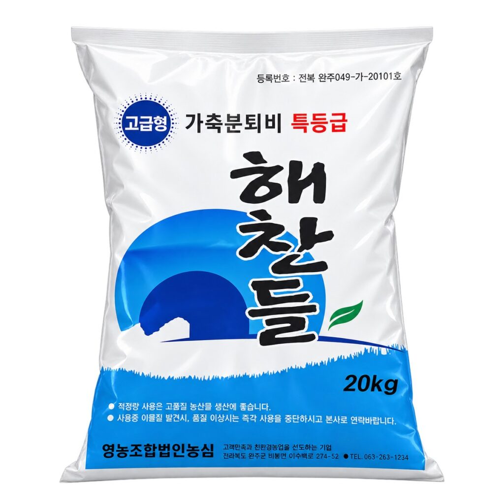 해찬들 특등급퇴비 제품 사진 - 특등급 가축분퇴비 20kg