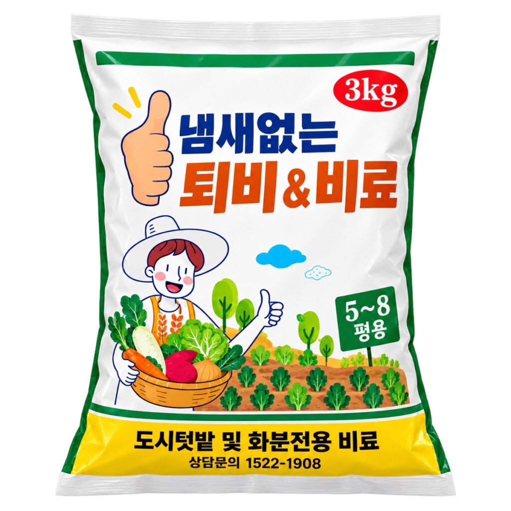냄새없는 퇴비 & 비료 제품 사진 - 실내 화분용 냄새없는 퇴비